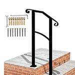 Handrails for Outdoor Steps, Black 