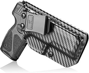 Taurus G3 Holster, Polymer and Kydex IWB for Concealed Carry Holster for G3 Taurus| Adj. Cant & Retention | Inside Waistband | Taurus G3 Accessories | Fiber-Reinforced Polymer & Kydex Available