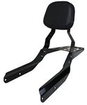 YHMOTO Passenger Sissybar Backrest with Luggage Rack Fits for Honda VTX 1300 1800 N/R/S Models 2002-2008 (Black)