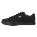 PUMA Unisex Court Star Buck Trainers - Black-Black-Team Gold - 10