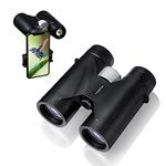 HURYSIN HD Binoculars & Monoculars - 8x33, 8x42, 10x42 - Waterproof, Fog-Proof, BAK-4 Prisms, Ergonomic Design - Ideal for Outdoors - Infinite Warranty (HD 10×42 Binoculars)