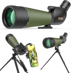 Gosky Flagship 25-75x80 Spotting Scope - Spotting Scopes with Tripod, Carrying Bag and Quick Phone Holder BAK4 Waterproof Spotter Scope for Bird Watching Target Shooting,Upgraded Version
