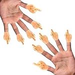Daily Portable Middle Finger Hands (10 Pack) – The Original Premium Rubber Little Tiny Finger Hands – Fun and Realistic Design - Hilarious Prank Tiktok