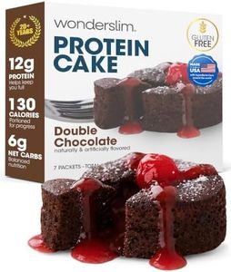 Wonderslim High Protein Cake Mix, Gluten-Free, 7ct (Double Chocolate Cake)