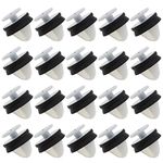 EMSea 30pcs Sliding Door Guide Rail Cover Trim Clips Plastic 7H0843514 7E0843514 Compatible with T5 TRANSPORTER 2009-2015 Car Side Door Panel Moulding Strip Fasteners