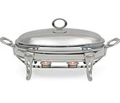 Galashield Chafing Dish Buffet Set Warming Tray with Lid Stainless Steel Buffet Server and Oven Safe Glass (3-Quart)