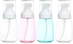 2 oz Travel Size Leakproof Pump Bottles, BPA-Free Refillable Plastic Containers for Lotion, Liquid Soap, Baby Shower, Essential Oil Blends and Other Toiletries