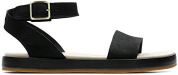 Clarks Botanic Ivy, Women’s Ankle-Strap, Black Black Nubuck, 4 UK (37 EU)