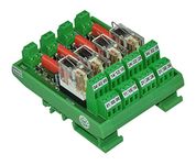 Shavison Relay Module AS433-230VAC-S-OE, 2C/O, 4 Channel, 230VAC Coil, OEN Relay, Socket Mounted Relay, Isolated Coils, Contact Rating : 28VDC/230VAC, 5A