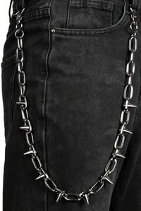 ZEKEE Wallet Chain Pants Chain Hip Hop Punk Jeans Chain Key Chain Goth Heavy Rivet Accessories for Women Men (Black)