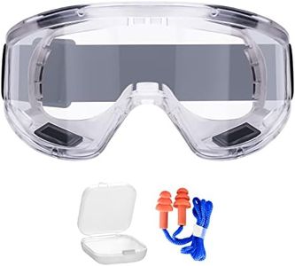 AirGearPro Vision-1000 Lunettes de Protection Anti-buée | Surlunettes de Sécurité Anti-rayures Idéal pour Bricolage, Chimie, Travaux, Chantiers