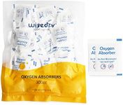 wisedry 300CC (100 Packets, 10 packs of 10) Food Grade Oxygen Absorbers for Long Term Food Storage, Keep Food Fresh O2 Absorbers Packets for Wheat Oats Flour and Freeze Dried Foods