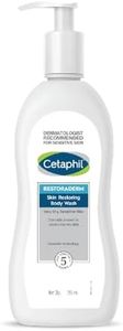 Cetaphil Restoraderm Skin Restoring Body Wash 295 ml – Gentle, Soap-Free Cleanser with Ceramides & Filaggrin-Technology, Helps Restore Skin Barrier, Soothes Very Dry & Sensitive Skin, Fragrance-Free, Hypoallergenic Daily Body Cleanser