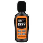 Decibel Meter,Digital Sound Level Meter Portable SPL Meter,35dB to 135dB Temperature Function,Noise Meter with A-Weighted [MAX/MIN Fast/Slow Data Hold], Use for Home, Noisy Neighbor, Factory