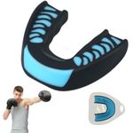 Proberos® Mouth Guard for Braces for Adults & Youth, Sports Football, Boxing & MMA, Dental Protection, Comfortable Fit, Customizable, Durable, Clear, Single Pack