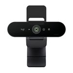 Logitech Brio Stream Webcam - Ultra 4K HD Video Calling, Noise-Cancelling Mic, HD Auto Light Correction, Wide Angle, Compatible with Microsoft Teams, Zoom, Google Meet on PC / Mac, Streaming - Black