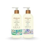 Tikitoro Kids Daily Essentials Combo,100% Vegan Nourishing Body Wash & Conditioning Shampoo, No Parabens & Sulphates (Age: 4+ Years) (300 ml x 2)