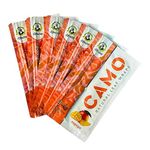 Camo Cones 6 Packs CAMO Natural Leaf Wraps Mango 30 Sheets, Brown