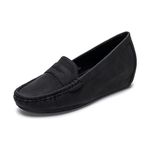 Remxi Womens Loafers Driving Oxfords Penny Moccasins Pumps Shoes Slip-On Boat Shoe Soft Smart Work Shoes Black UK 5