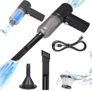 Allextreme 3IN1 Portable Car Vacuum Cleaner with Blower USB Rechargeable Wireless Handheld Car Vacuum Cleaner Traveling, Camping Reusable,Portable,Rechargeable Vacuum with Blower (1 Set)