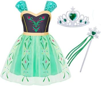 COTRIO Baby Girls Princess Dresses Halloween Costumes Birthday Outfit Fancy Dress Christmas Party Dress Up Clothes Size 2T Multi 004