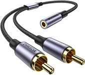 MOSWAG 3.5mm to 2RCA Cable, 3.5mm F