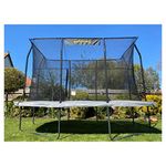 8ft x 12ft JumpKing Rectangular Professional Trampoline with Safety Enclosure, Net, Ladder and Anchor Kit [High Specification & Long Warranty]