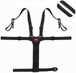 LATRAT 5 Point Harness System Child Safety Belt for Buggy High Chair Pushchair Buggy with Shoulder Padding for Pram Buggy High Chair Baby Belt Seat Belt Chair