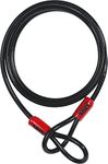 ABUS loop cable Cobra 5/75 - steel cable coated with plastic - security for bicycle and motorbike accessories - 75 cm long, 5 mm thick