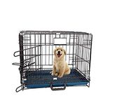 Dog Trust Cage with Removable Tray, Dog Cage Small Size Black for Puppy Pet (18 Inch)