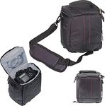 Navitech Black DSLR SLR Camera Bag Compatible with Panasonic Lumix DMC-FZ330 Bridge Camera