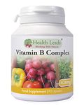 Vitamin B Complex x 90 Capsules, Powerful Balanced Formula, Vegan, Contains All 8 B Vitamins B1, B2, B3 (Niacin), B5, B6, B12, Biotin & Folate, Magnesium Stearate Free, Formulated & Made in Wales