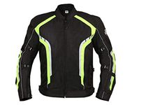 BIKING BROTHERHOOD Men's Xplorer blouson Jacket (Fluorescent, 2XL)