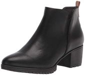 Dr. Scholl's Shoes Women's London Ankle Boot, Black Smooth, 8 UK