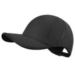 GADIEMKENSD Performance Running Hat for Men Stretchy Dri Fit Baseball Cap with Breathable Vented Mesh Cooling Golf Dad Hat for Hiking Tennis Workout Gym Outdoor Sports Black