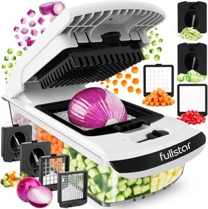 4-in-1 Vegetable Chopper – White Multi-Function Food Dicer