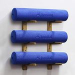 BEEMAT Yoga Mat Wall Storage Rack • Holds 3 | 6 | 12 Yoga Mats • Wall Mounted (Holds 3 Mats)