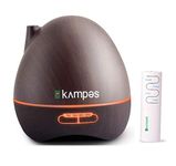 Kampes Ultrasonic Cool Mist Aroma Diffuser & Humidifier with Remote Control - Wooden Grain, 300ml Capacity