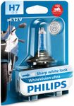 PHILIPS WhiteVision ultra moto H7 motorcycle headlight bulb, up to 4.200K, 1 piece