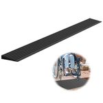 Nuvium 0.6" Rise Threshold Ramps for Doorways, 2000 Lbs Load Capacity, 35.5" Wide Natural Rubber Power Wheelchair Ramp is Adjustable and Cuttable for Doorways, Curb, Sweeper, Power Scooters, Bathroom