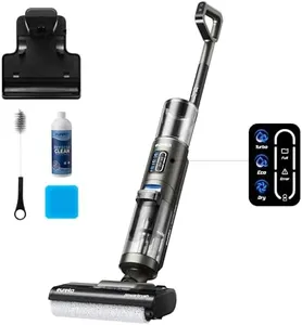 Eureka Cordless Wet Dry Vacuum Cleaner Self Cleaning Vacuum and Mop Combo, Good for Hard Floors Pet Hair Sticky Messes, RapidWash NEW430BL, Blue