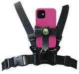 Pixlplay – Smartphone Chest Mount Universal Holder Compatible with iPhone and Samsung Phone Mount for Filming or Photos (360 Rotate)