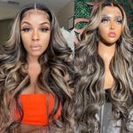 LRNLRN 26 Inch Ombre Lace Front Wig