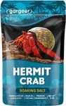 Gargeer Hermit Crab Soaking Salt, Ocean-Like Environment, Includes Calcium and Trace Minerals, No additives or Harmful Ingredients. for Optimal Health and Well-Being. Made in The USA. Enjoy !