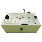 Madonna Bonn 4.5 ft. Fully Loaded Combi-Massage Bathtub with Online Heater, Underwater LED lights, Audio System and Digital Control Panel - Ivory