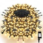 Green Convenience 170FT 500 LEDs Christmas String Lights Connectable Christmas Tree Lights Outdoor Indoor Fairy Lights for Holiday Party Wedding Christmas Decoration-Warm White