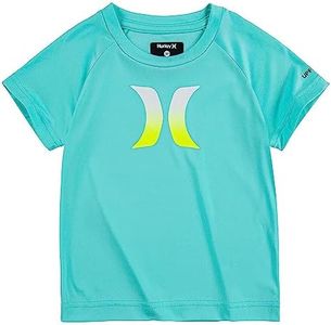 Hurley boys Rash Guard Shirt, Green/Icon, Small US