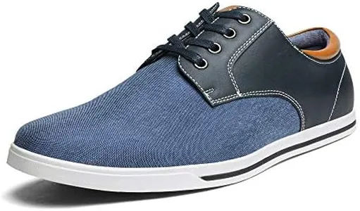 Bruno Marc Mens Oxfords Sneakers Casual Dress Shoes, Navy - 8.5 (RIVERA-01)