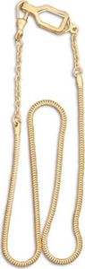 Hero's Pride 21" Whistle Chain with Epaulette Clasp - Chain for Badge Holder, Police, Sheriff, CHP, Law Enforcement, Security