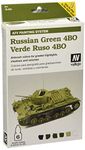 Vallejo Model Color Armour Colour Set - AFV Russian Green,8 ml (Pack of 6)